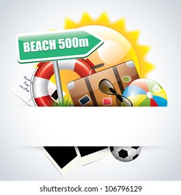 Summer glossy poster