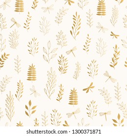 Summer golden pattern. Summertime style.