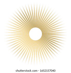 Summer golden red disk background with rays sun light burst. Hot with space for your message. Vector illustration EPS 10 for design presentation / brochure layout page / cover book or magazine