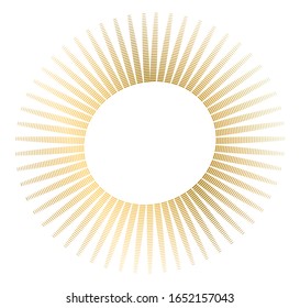 Summer golden red disk background with rays sun light burst. Hot with space for your message. Vector illustration EPS 10 for design presentation / brochure layout page / cover book or magazine