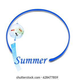 Summer goldfish frame icon