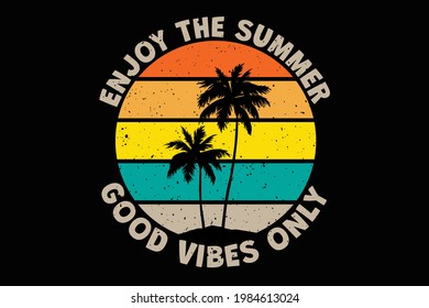 summer good vibes retro vintage style