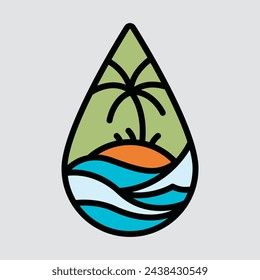 Summer and good waves graphic illustration vector art t-shirt design