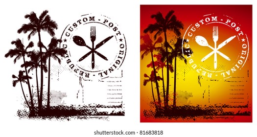 summer gourmet scene