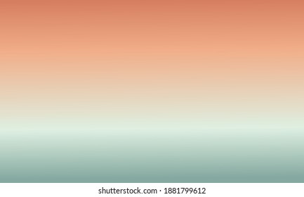 Summer gradient background in pastel orange and green colors, smooth and soft texture, used for banner backgrounds, posters, templates and others