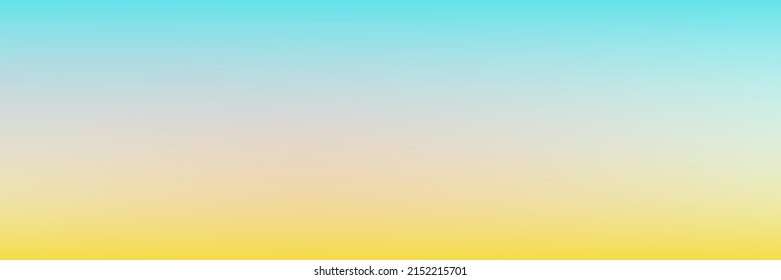 Summer gradient blurred pattern background. Vector wide horizontal minimal mesh and blend beach concept.
