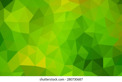 fondo de patrón de polígono de triángulo verde degradado de verano (vector)