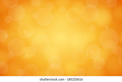 summer gradient orange with bokeh and lens flare background (vector)