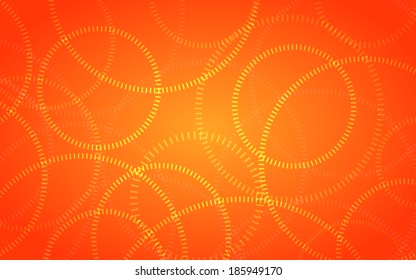 summer gradient orange with circle ring background (vector)