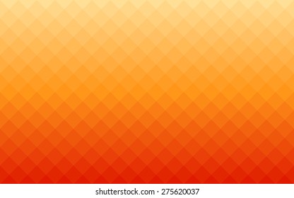Summer Gradient Orange Square Polygon Pattern Background (vector)