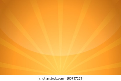 summer gradient orange sun shine ray background (vector)