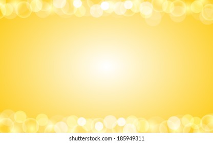 summer gradient yellow with lens flare and bokeh background (vector)