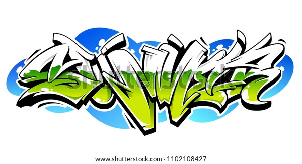 Summer Graffiti Vector Original Lettering Summer Stock Vector (Royalty ...