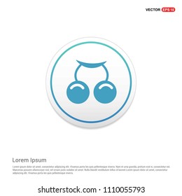 summer grape Icon Hexa White Background icon template - Free vector icon