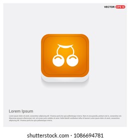 summer grape Icon Orange Abstract Web Button