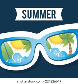 summer graphic design , vector illustration
