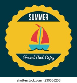 summer graphic design , vector illustration