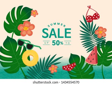 summer graphic / hand drawing