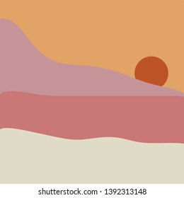 summer graphic sun and beach