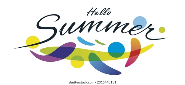 Sommergrafik zur Verwendung als Vorlage für Flyer oder zur Verwendung im Web-Design.