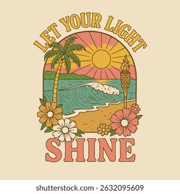 summer graphics print artwork. big waves t-shirt design. ride the waves slogan. men's graphic design. Hawaii beach vibes print design. beach tee for sea vibes, women's graphics. vintage t-shirt.  