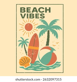 summer graphics print artwork. big waves t-shirt design. ride the waves slogan. men's graphic design. Hawaii beach vibes print design. beach tee for sea vibes, women's graphics. vintage t-shirt.  