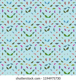 Summer great multicolor sea shell abstract seamless background.