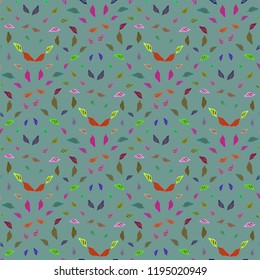 Summer great multicolor sea shell abstract seamless background.