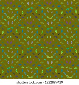 Summer great multicolored sea shell abstract seamless background.