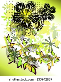 Summer green abstraction