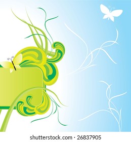 summer green banner