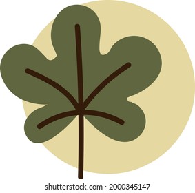 Summer green leafs, illustration, on a white background.