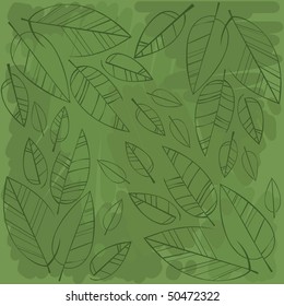 Summer green leaves background