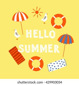 Summer greeting card