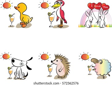 Summer greeting card