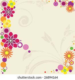 Summer greeting card. vector illustration