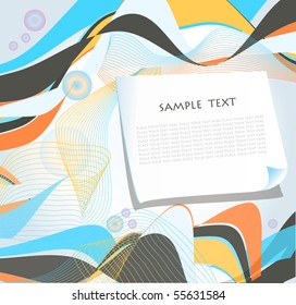 Summer greeting card. Vector illustration