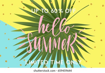 Summer greeting cards and posters set, lettering and textures. Great for sale banners, wallpaper, party flyers, wedding invitation, posters, brochure, voucher discount, ticket design and more.