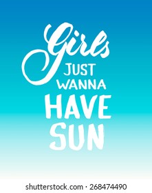 Summer hand drawn calligraphical poster or flyer, vector
