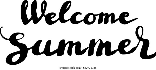 Summer hand drawn calligraphy