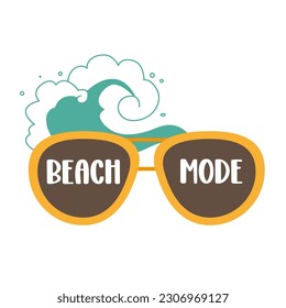Summer Hand drawn motivation lettering phrase in modern calligraphy style. Inspiration slogan for print and poster design. Vector illustration