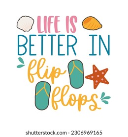 Summer Hand drawn motivation lettering phrase in modern calligraphy style. Inspiration slogan for print and poster design. Vector illustration