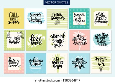 Summer Hand drawn typography poster. Conceptual handwritten phrase T shirt hand lettered calligraphic design. Inspirational vector