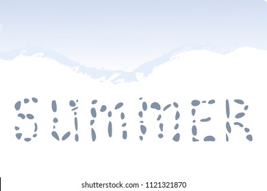 Summer. Hand drawn vector concept illustration