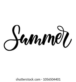 SUMMER. HAND LETTERING
