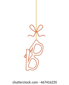 summer hanging concept isolated icon vector illustration design