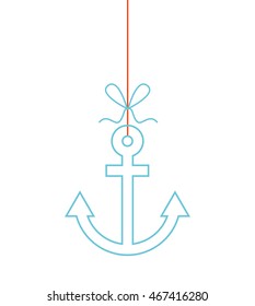 summer hanging concept isolated icon vector illustration design