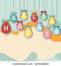 huevas de verano feliz de Pascua 