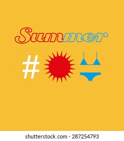 Summer hashtag