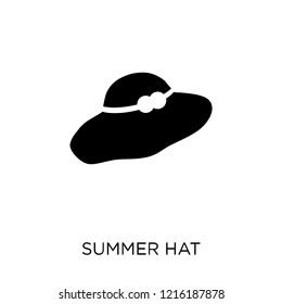 summer Hat icon. summer Hat symbol design from Summer collection. Simple element vector illustration on white background.